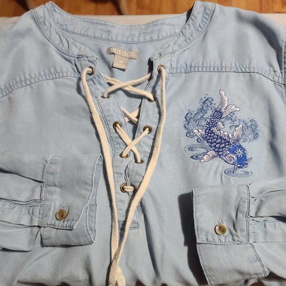 Pirate Style Lace Up Shirt - Picture 5 of 6